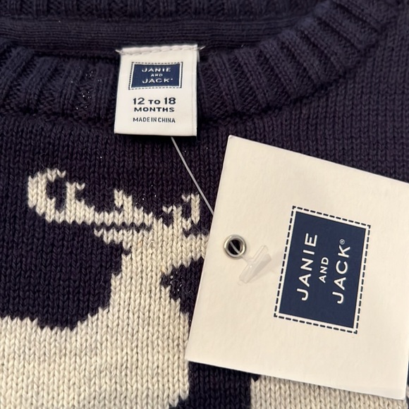 Janie and Jack Crewneck Sweater NWT - Picture 4 of 6